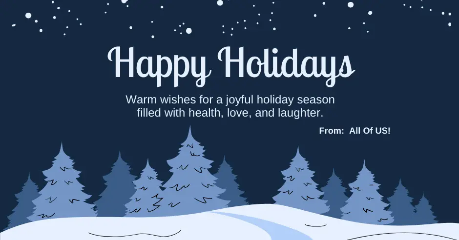 Happy Holidays Jackson