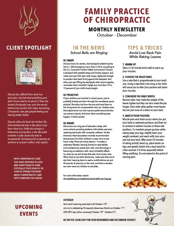 Health and Wellness Newsletter Fall Edition