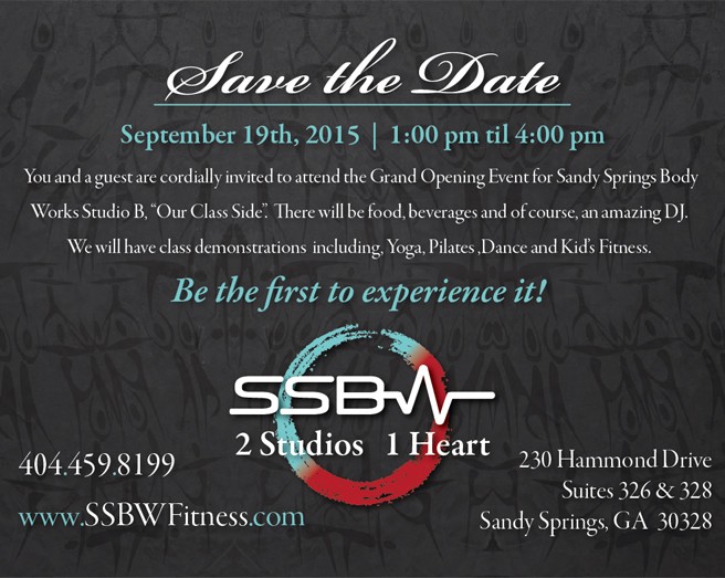 Sandy Springs Body Works Studio B Grand Opening!