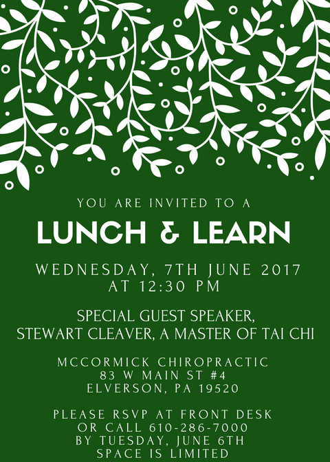 You Are Invited To A Lunch & Learn!