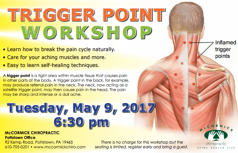 May 9th - Free Trigger Point Workshop!