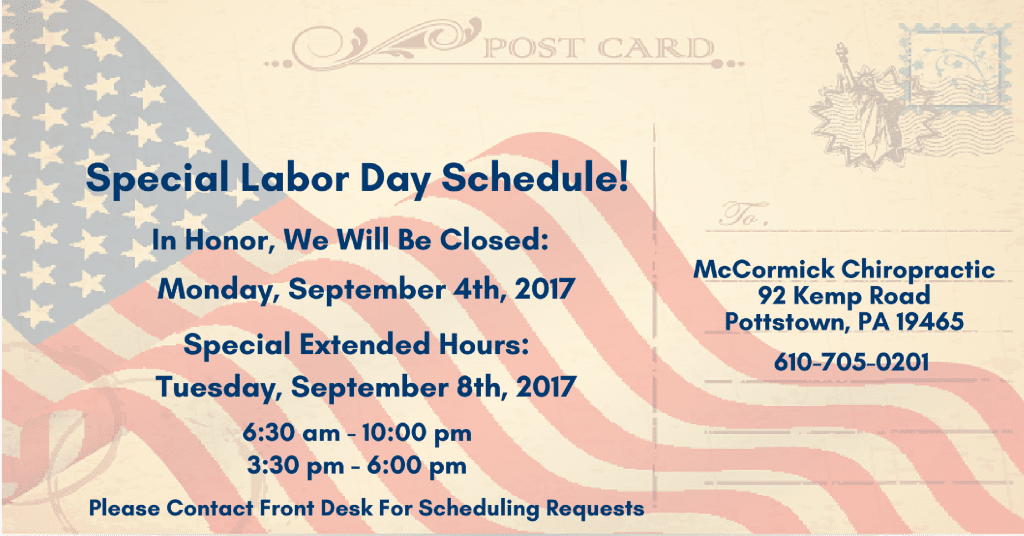 Extended Hours After Labor Day Pottstown PA