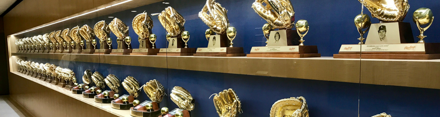 Pro Baseball Chiropractic Society trophies